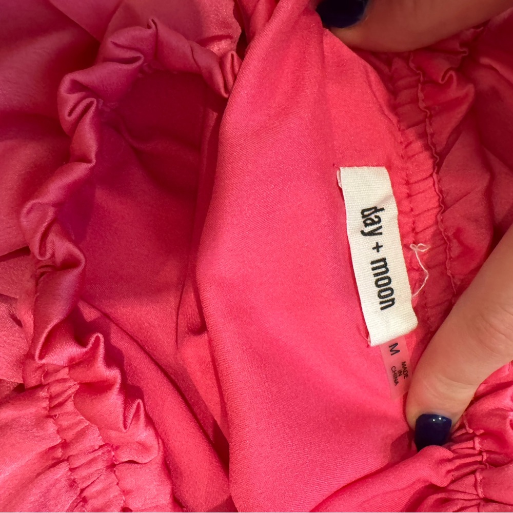 Loveshackfancy Pink Ruffled Romper - image 4